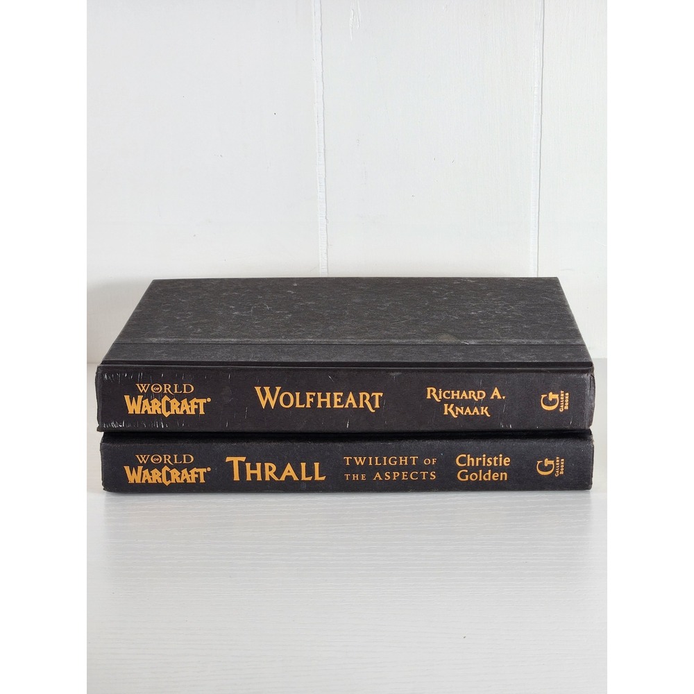 World of Warcraft Hardcover Book Lot Wolfheart & Thrall Twilight of the Aspects